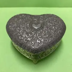 ハート　シルバー　小物入れ