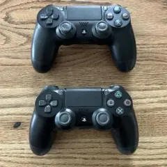 動作品 SONY PS4 純正 コントローラー ブラック 2個