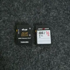 TOSHIBA 4GB & ARCHISS 16GB SDカードセット