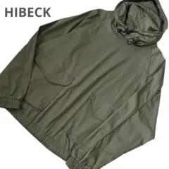HIBECK ハイベック 印 IN フード付き大きめ プルオーバー カーキ