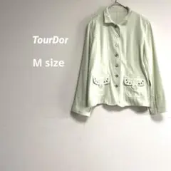 【TourDor】レディース やわらかジャケット 薄手 M パステルカラー