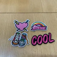 ワッペン　ピンク系