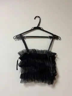 フリル付きビスチェ