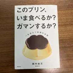 このプリン、いま食べるか？ガマンするか？