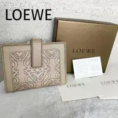 LOEWE ロエベ 折り財布 コンパクトウォレット アナグラム レザー