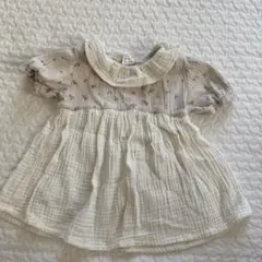 テータテート　花柄　トップス　ガーゼ　90