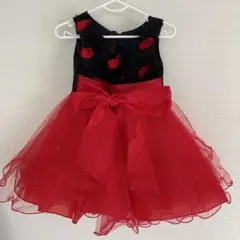 赤と黒のフォーマルドレス