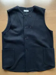 nisica ニシカ ダブルボタンベスト ウール　サイズ4(XL)
