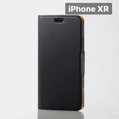 新品未開封 iPhone XR 手帳型 ケース ソフト レザー ブラック AX1
