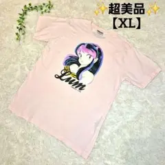 ✨超美品✨うる星やつら　ラムちゃん【XL】プリントTシャツ クルーネック ピンク
