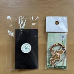 北海道大学　ピンバッジ　木製ストラップ