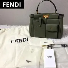 ☆美品☆ FENDI ミニ ピーカブー アウトポケット付 ハンドバッグ 2way