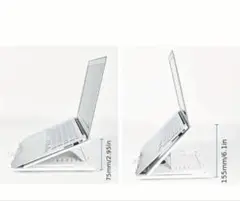 角度調可能 ノートPCスタンドマルチアングル回転ABS製熱放散 デスクマウント