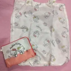 SANRIO KITTY キティ　収納ポーチ付き　エコバッグ