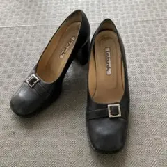 Le Loundo 黒のヒール靴 本革