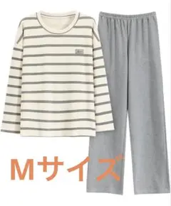 パジャマ レディース 綿 長袖 ゆったり かわいい ふわふわ Mサイズ