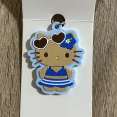 日焼けキティ ラバーストラップ ブルー