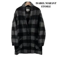 【美品】ISABEL MARANT ETOILE ウール チェック コート 34