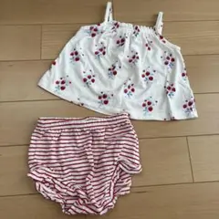 GAP イチゴ柄タンクトップとパンツセット 12〜18months