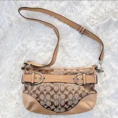 シグネチャー レザー キャンバス トートバッcoach F07077 レディース