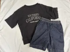 値下げ！150cm Tシャツ ハーフパンツ GU