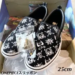 ONEPIECE ワンピース アニメ スリッポン 靴 スニーカー ブラック 新品