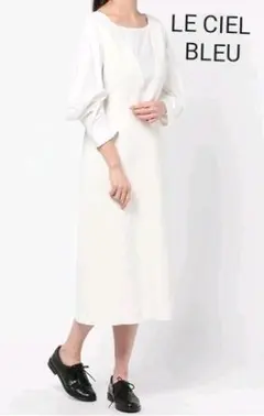 LE CIEL BLEU★レイヤードパフスリーブワンピース