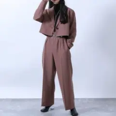HALE ショート丈ジャケット パープル