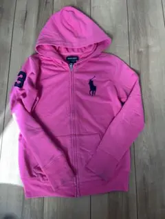 Ralph Lauren ピンクパーカー M(8/10)