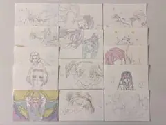 全修。 原画くじ 通常賞 全種セット ポストカード