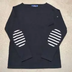 極美品　人気　セントジェームス　ウエッソン　エルボーパッチ　ボートネック