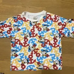 ドナルドダック Tシャツ 95cm 半袖　ディズニー　バースデイ　フタフタ
