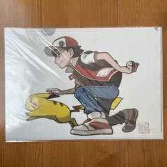 ポケモン レッド　クリアファイル