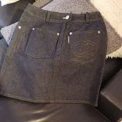 【美品】CHANEL デニムスカート サイズ36