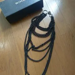 値下げリステア ブラックチェーンネックレス