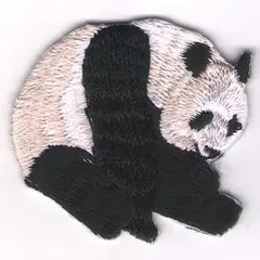 パンダの刺繍ワッペン