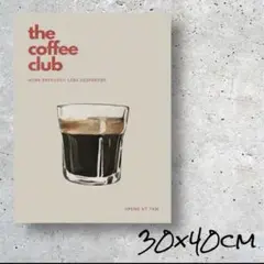 the coffee club アートポスター 30x40 インテリア キッチン