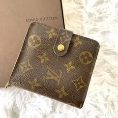 LOUIS VUITTON ルイヴィトン コンパクトジップ モノグラム 折り財布