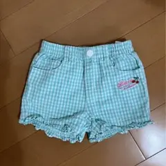 チェック柄　短パン　130