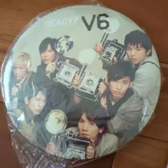 V6 READY?　CD購入特典　特大缶バッジ