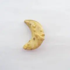 キンノワ　月と鳥のブローチ