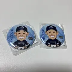 ファイターズ WLH ガチャ 缶バッジ 細川凌平 2個セット