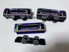 エヴァンゲリオン01のプラレール車両3両セット