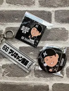 沢田圭佑　缶バッジ　千葉ロッテマリーンズ