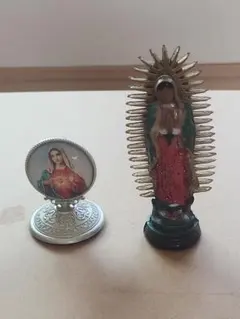 メキシコ　マリア像　2個セット