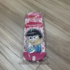 トド松 ドット柄 ソックス ピンク