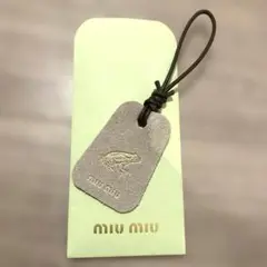 新品未使用♡ミュウミュウ miumiu レザー チャーム ノベルティ カエル