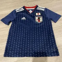 adidas 日本 サッカー ジャージ ネイビー 130