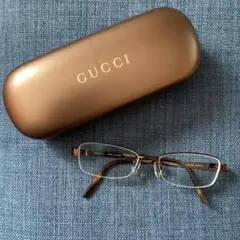 GUCCI ハーフリム チタンメガネフレーム