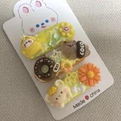 デコホイップヘアピン　ハンドメイドヘアピン　⑤